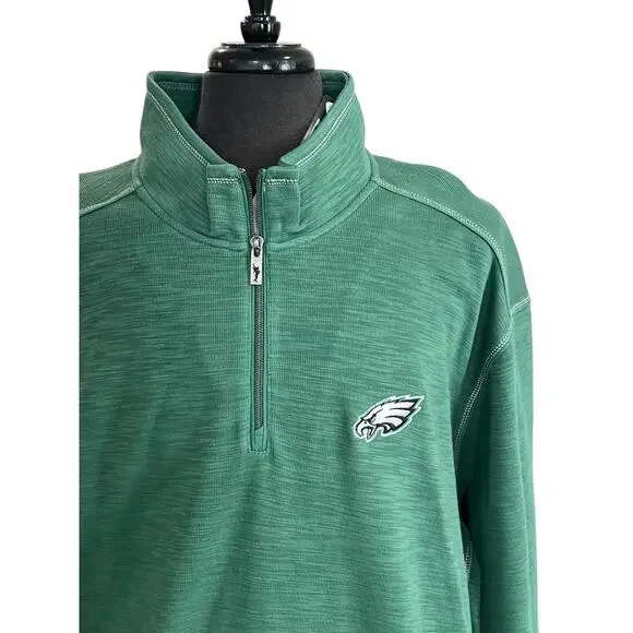 Tommy Bahama Philadelphia Eagles NFL Apparel 1/4 Zip Pullover 4XLB NWT MSRP $158